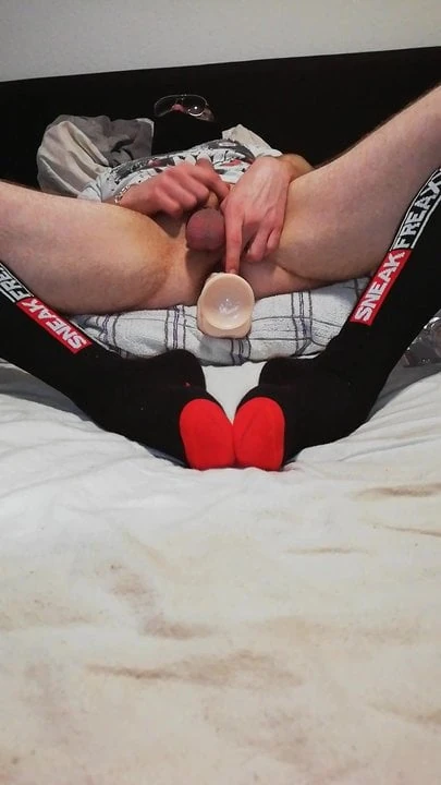 Analboy(me) trainplayplay&amp;esneme deep&amp;hard benim delik ile büyük dildo