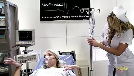 Dylan Ryder ve diğer hemşireler hastanede grup seks yapıyor