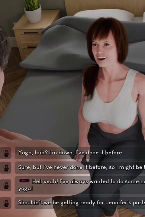 Yoga için geldi, sikildi - azgın üvey baba çıplak seansı sekse dönüştürdü - godson (kötü yol) - e07