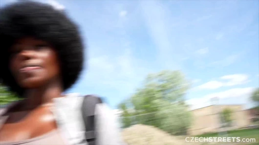 Çek sokakları 152: sevimli büyük memeli zenci kızla şenlik