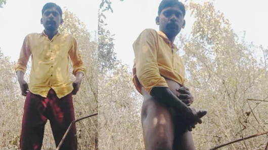Rajesh Playboy 993 Daring Outdoor Masturbation Big Cock and Cumming in the Jungle. Outside Handjob Spanking Butt Public