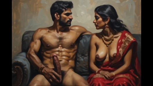 Hintli güzel kolaj kızı partiden sonra erkek arkadaşıyla paylaşıyor