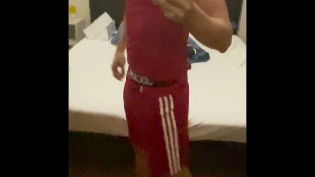 Soccer boy teasing and jerking. Bi guy Levi