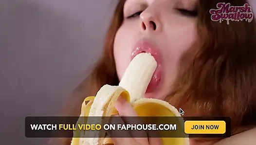Muz Ve Chupachuplarla Tatlı Bir Şekilde Mastürbasyon Yaptım