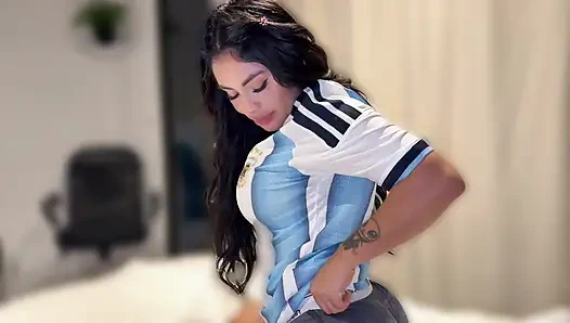 Horny stepsister lost her football game but won a good fuck