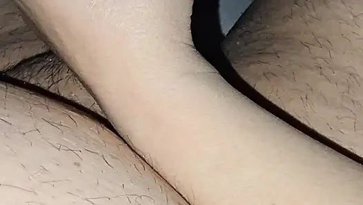 Step mom gave step son risky handjob under blanket while husband was near by