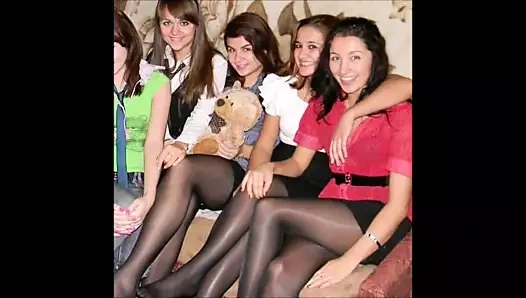 Naylon külotlu çoraplı gençler seni deli edecek 9