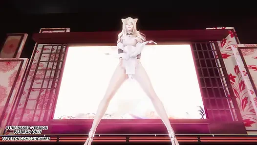 Mmd gokuraku jodo - ahri seksi Japon efsaneler dans ligi hentai sansürsüz 4k 60 fps