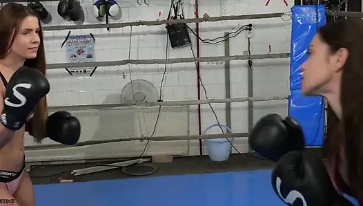 Orsi vs Alyssa - Sexy hot boxing fight on the ring