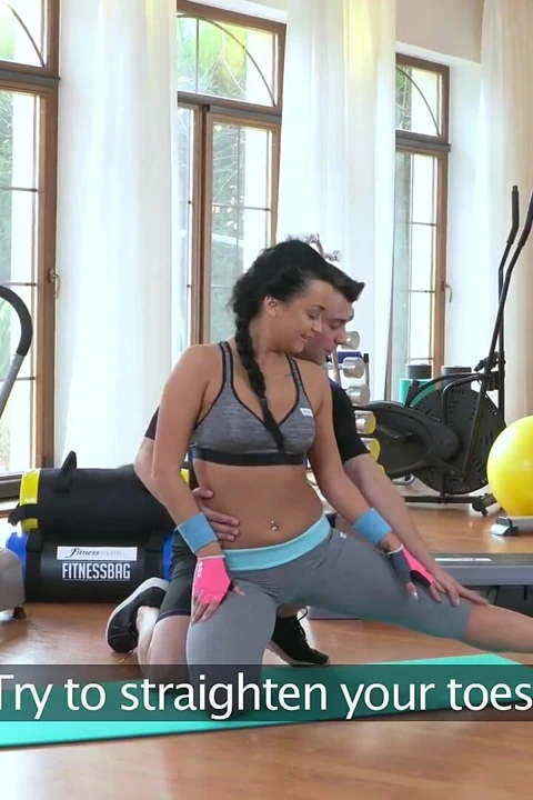 Fitness odaları - spor salonu nymph erica black için birden fazla orgazm