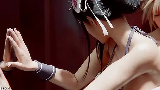 Final fantasy 7 ff7 - tifa + aerith all work 2025 wm tam renk not verme (ses) aries'in sahip olduğu animasyon 3d hentai
