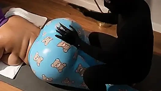 "Stepmom BBW Secret Face Down Oil Massage - Ends Naked"