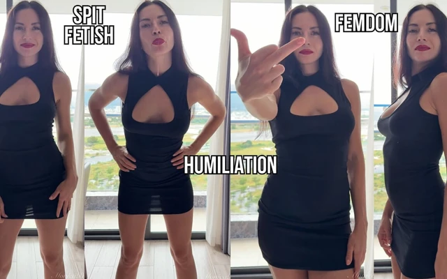 Seni tükürüyor ve aşağılıyorum, sikişiyor köle ve kadın egemenliği aşağılama