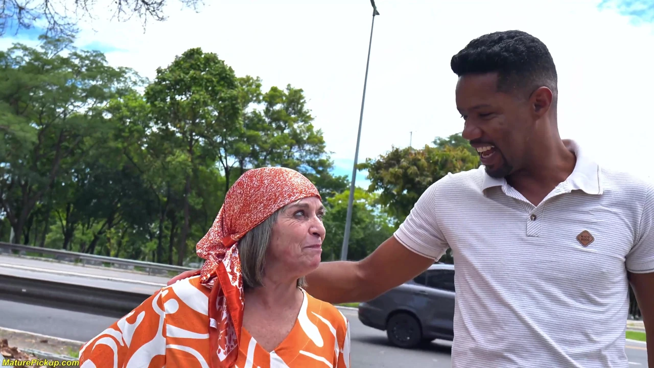 Granny Ass Destroyed by a BBC in Driving Van