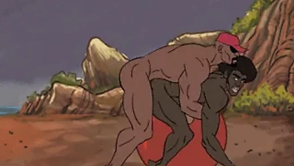 siyah gay çizgi film