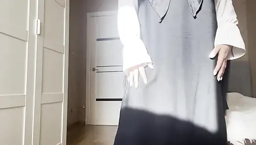 Külotlu çoraplı büyük götlü Arap üvey anne