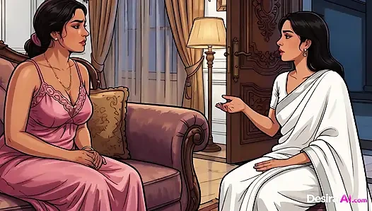 Jaya schmilzt in seinen armen und nimmt ihn in jedem langsamen stoß tief - KI erzeugt