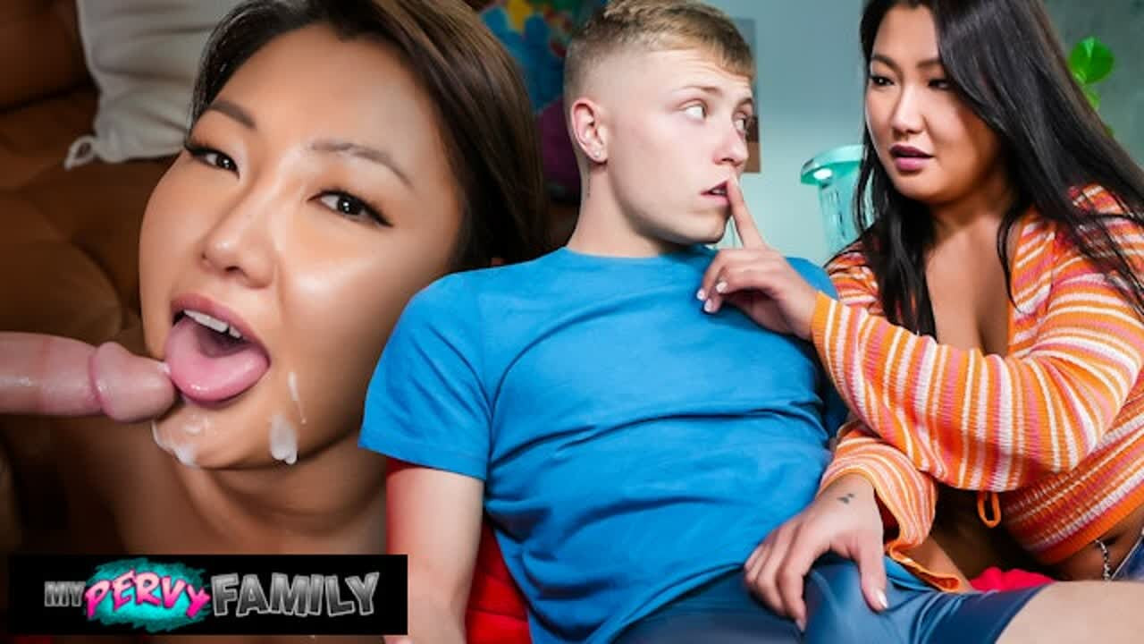 Canı sıkılan Asyalı ev hanımı üvey oğlunun yarağıyla eğlendiriliyor - jade luv