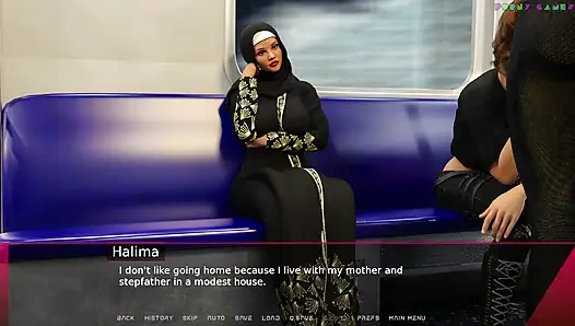 Sharmota'nın zevk dünyası - Müslüman genç bayan habibi ile anal seks yapıyor 1
