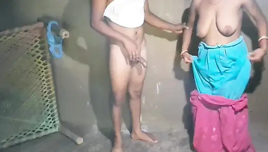 Hintli yerel köy yenge sıkı amcık