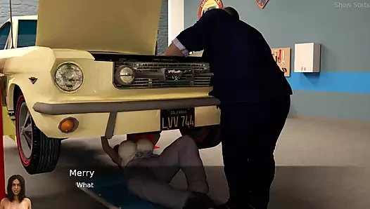 Ateşli evli kadın: seksi orta yaşlı seksi kadın arabanın altında sıkıştı- ep19