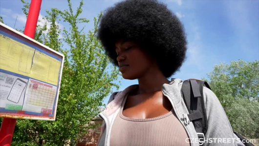 Çek sokakları 152: sevimli büyük memeli zenci kızla şenlik