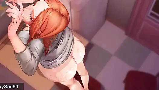 Taffy Tales v0.89.8a bölüm 77 Danny ve Loveskysan69'un cosplay yarışması.