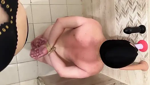 Acımasız sahibe Jennifer tarafından pbp derin gırtlak eğitimi