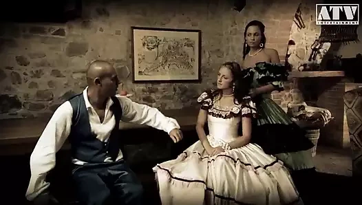 Lily Love ve Regina Moon büyük memeli İtalyan sürtükler