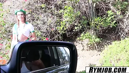 Rymjob - liza rowe havuz kenarında götünü yalıyor