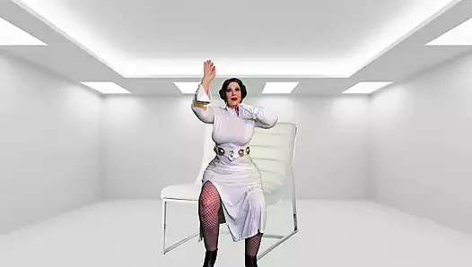 Nine prenses leia: darth tochter darth vader'i sikiyor