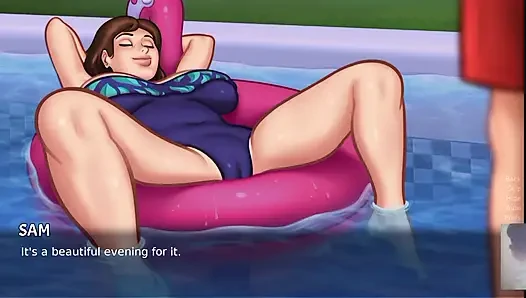 MILF STEP-MOM WAS SURPRISED! I FUCK HER IN SWIMSUIT! SUMMER TIME SAGA