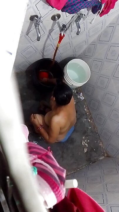 kamera üzerinde banyo