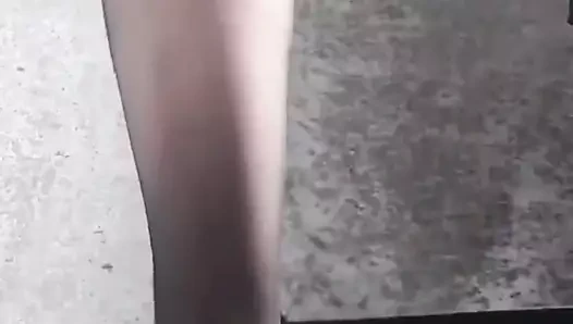 siyah külotlu çorap ayak ve topuklu olgun