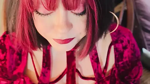 Kadife ve sigara! Tina Snua chain sigara içiyor 2 mantar 100 sigara - sürüklenen omi ome snap sigara içeni içine alıyor