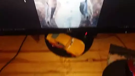 Cum çok zor için bir khajiit kedi