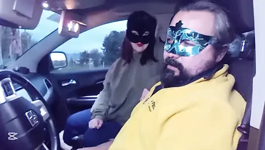 Arabada yüze tokat atma