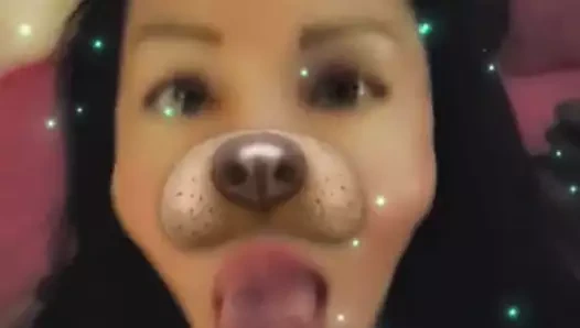 Snapchat latina o d ile the köpek filtresi emme