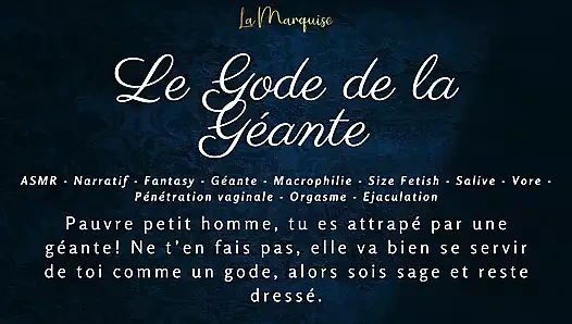 [Fransız ses pornosu] Giantess seni dildo olarak kullanıyor ve seninle kendini sikiyor