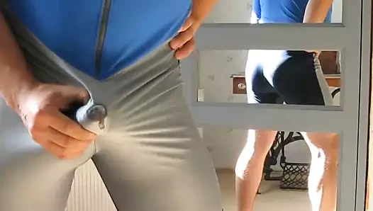 tayt bisiklet takımıma erken boşaldım