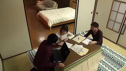 PT4 Sneaking around in a kotatsu and playing pranks on the unprotected lower half of the body!