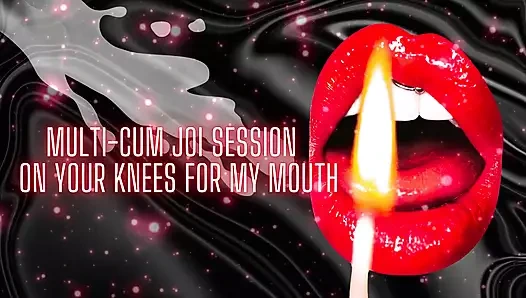 Multi-cum JOI Session - on Your Knees for My Mouth (cumshot 1)