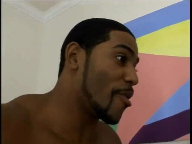 Couple of horny dudes have a good time with young mocha slut