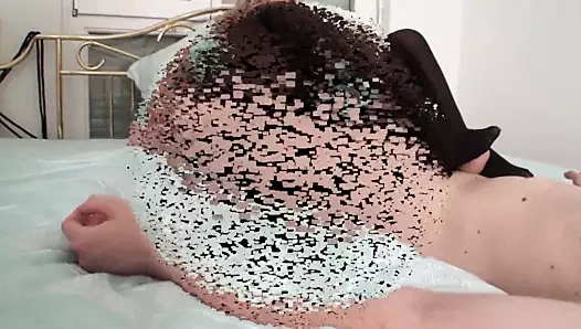 Olgun bayan naylon footjob