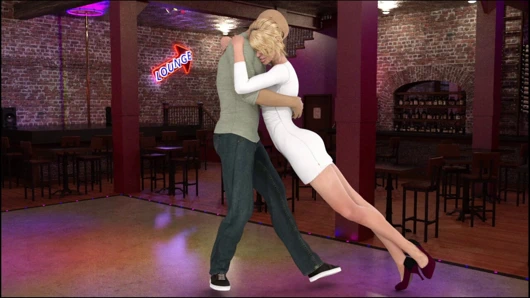 Chris bar dansı için Andrea ile çıkıyor