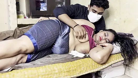 Üvey ablam bana kızgın bütün gece tek bir yatağı paylaştık tam Hintçe viral video