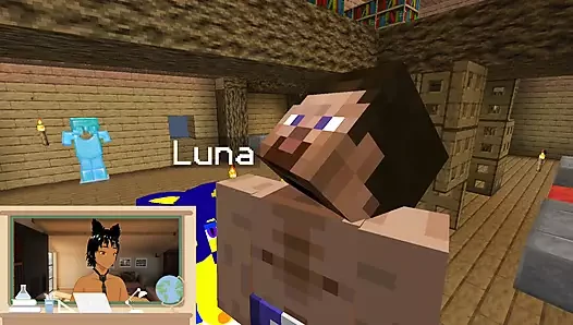 Jenny mod Minecraft Ankha ve o çok sevimli ve sikişmeye ve yarağa binmeye hazır