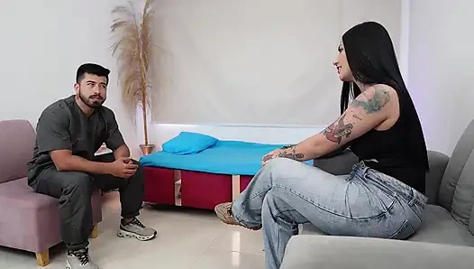 Büyük Göt Flagrant Tantrik Masaj Ofisinde Evli Terapistin Horozunu Aldı