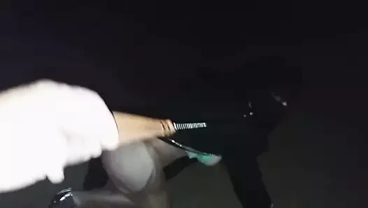 musulmane en voile integrale promener en laisse