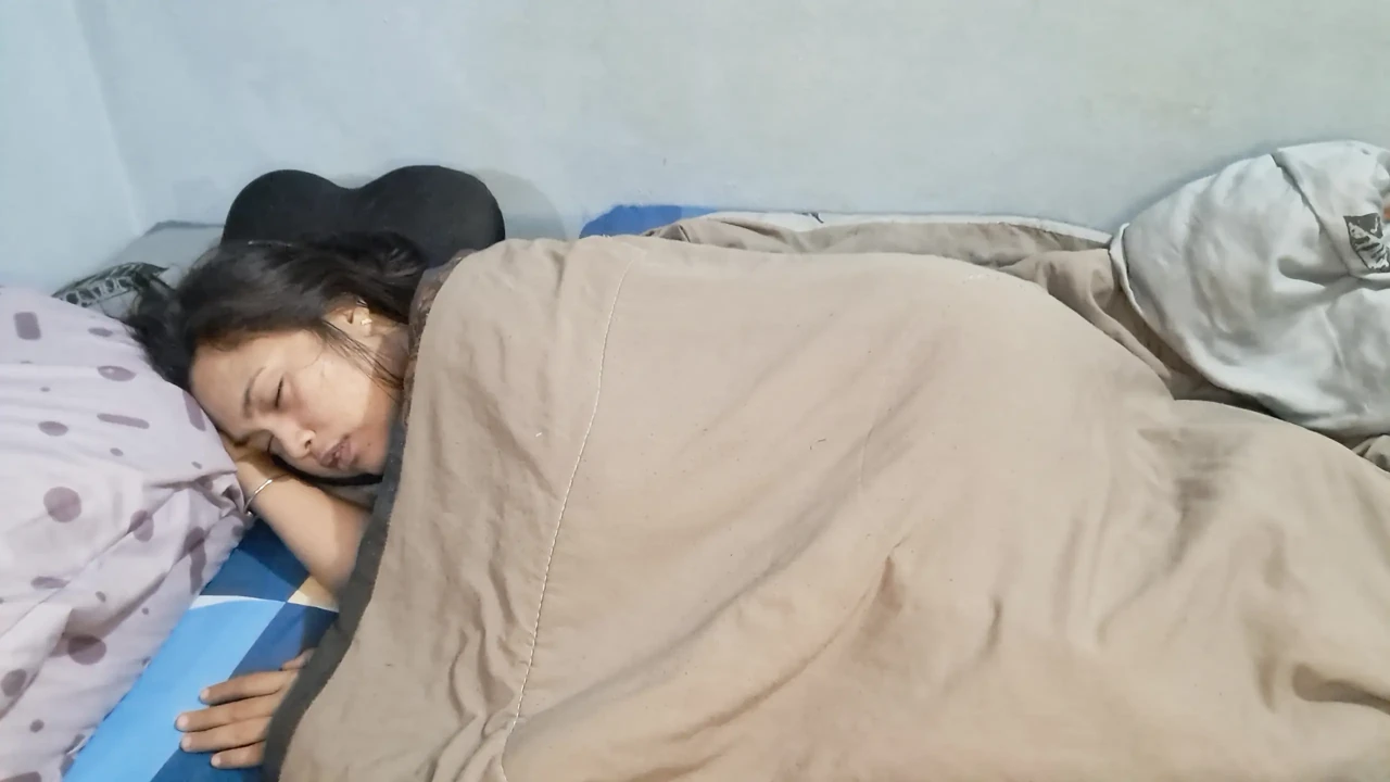 Squirting My Wife's Pussy Behind The Blanket